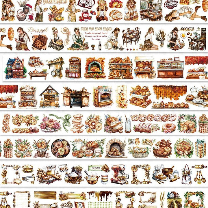 Soft Rhyme of Malty Flavor PET Tape Food Theme Suitable For Stationery Lovers