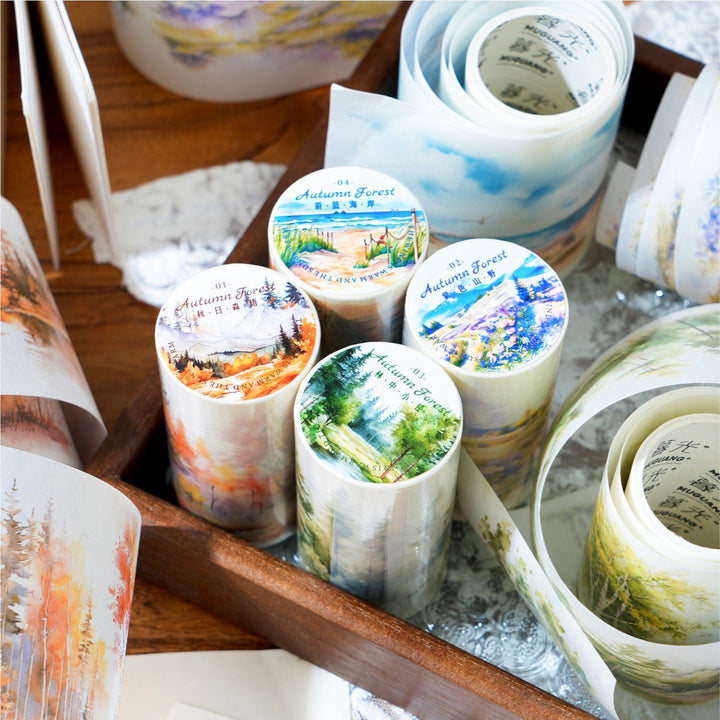 Forest Washi Tape Wild Mountain Forest Seasonal Colors