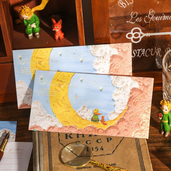 Forty-Four Sunsets Series Oil Painting Style Letter Paper and Envelope Romantic Stationery Set