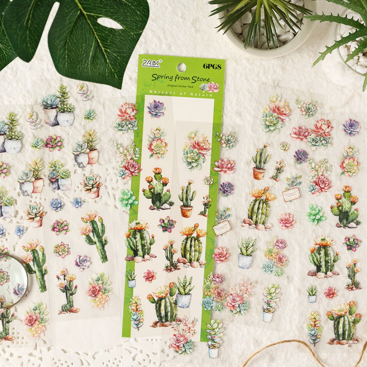 Natural Time PET Stickers Fruits Plants Stationery Supply