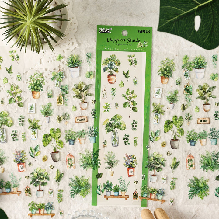 Natural Time PET Stickers Vegetables Plants For Creative Journaling