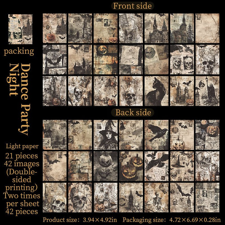 Ghost Notes Halloween Paper Pack for Scrapbooking Projects