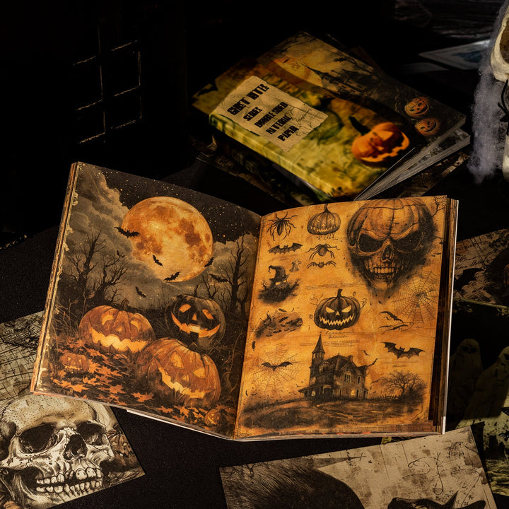 Ghost Notes Halloween Paper Set for Junk Journal