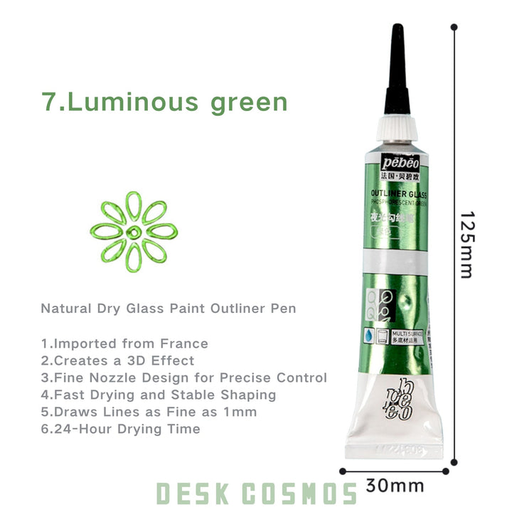 Glass Outliner Pen Pebeo Acrylic Relief ideal for fine detailing