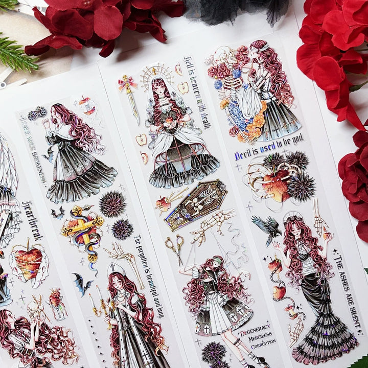 Gothic Characters Tape Silent Song