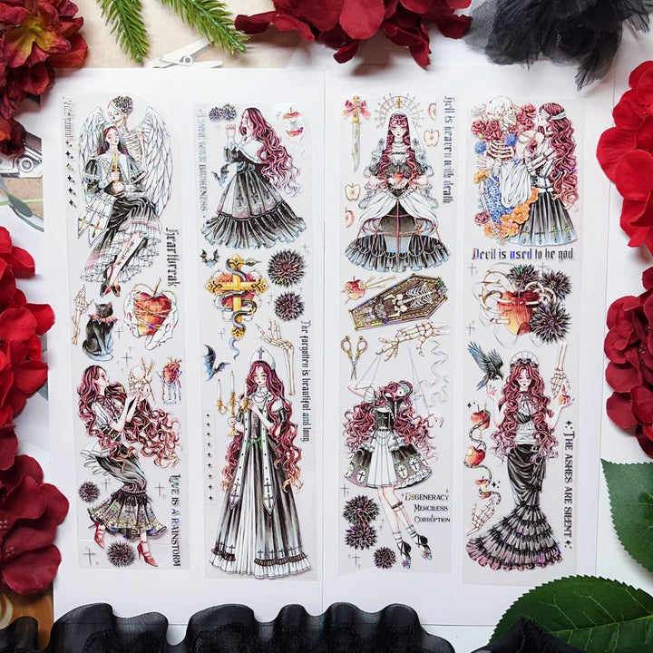 Gothic Characters PET Tape Silent Song Series