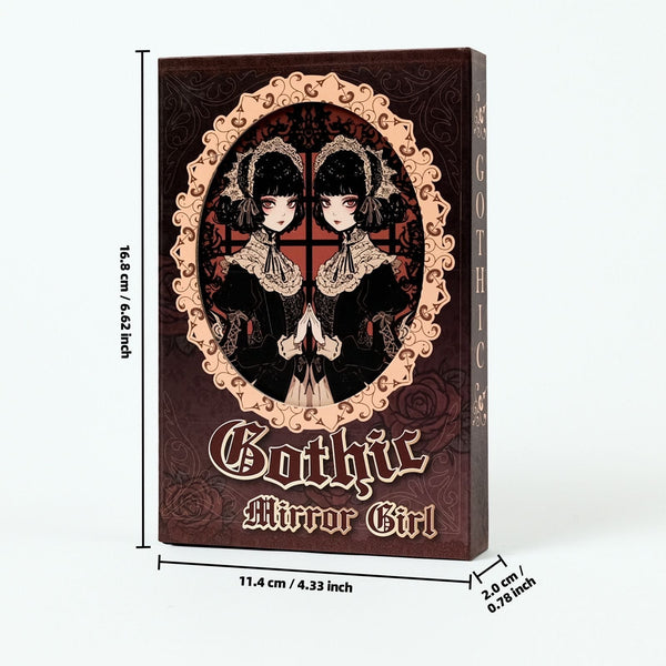 Gothic Maid Series Portable Notebook Magnetic Closure Red Gothic