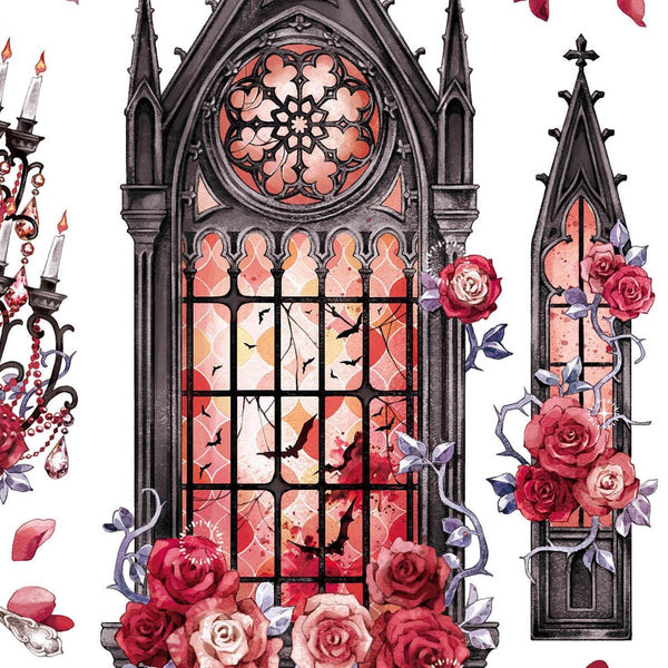 Bloodmoon Hunt magical aesthetic collage for scrapbook
