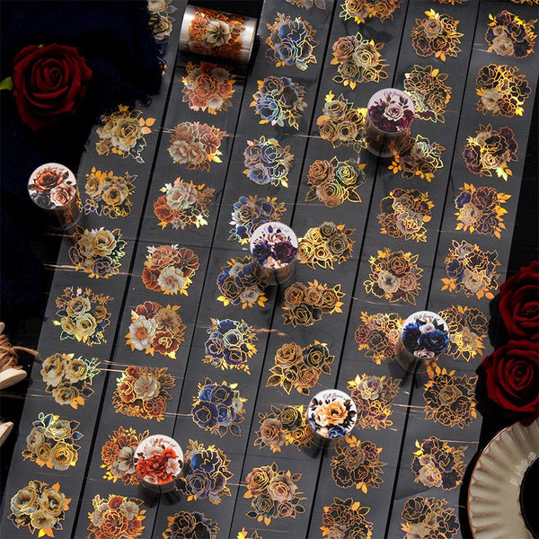 Gothic PET Tape Gilded Flower elegant journal tape