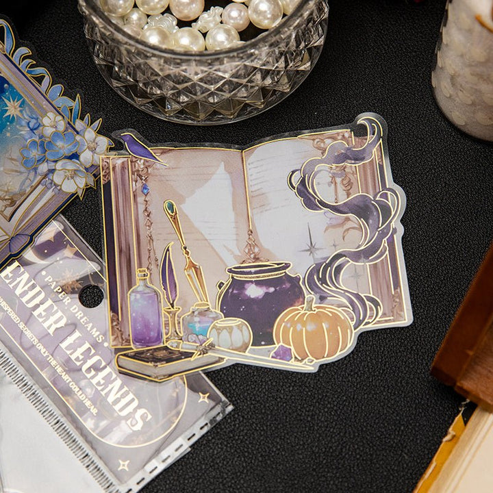 Paper Dream Cloud Book Gothic Stickers Retro Magic for Scrapbook