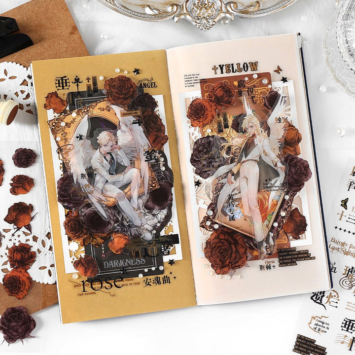 Rose Aesthetic Romantic Gothic Floral Stickers