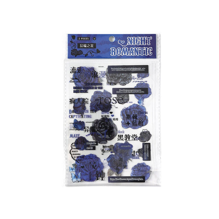 Rose Aesthetic Floral Gothic Stickers Unique Style