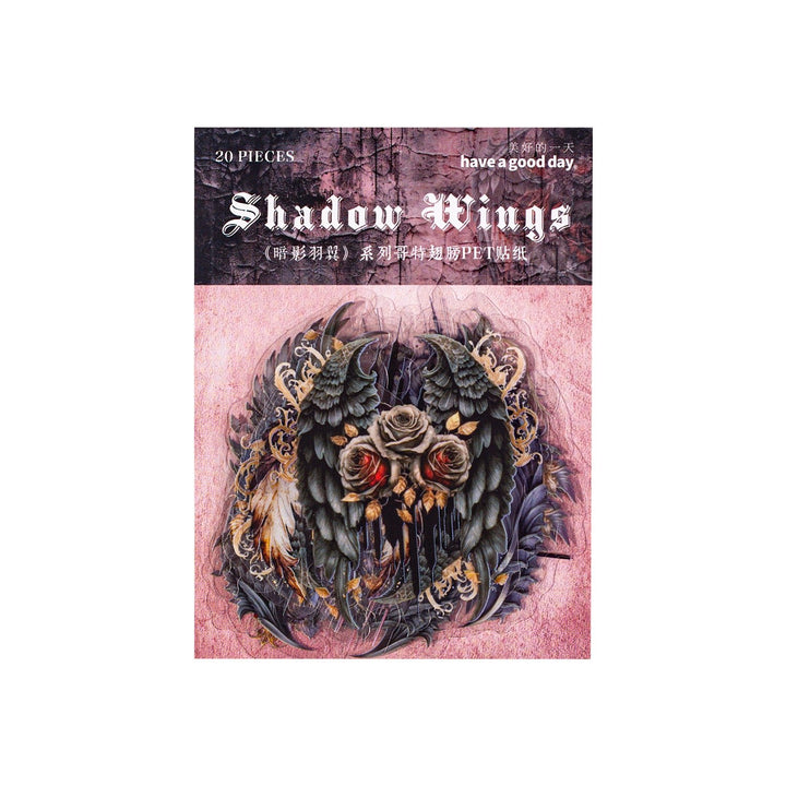 Shadow Wings Shadow Theme Stickers for Crafts