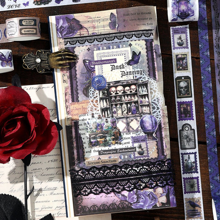 Gothic Tape Set Castle Letter journaling essentials