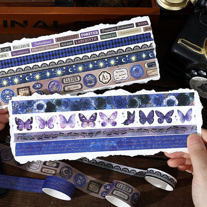 Gothic Tape Set Castle Letter scrapbook collection