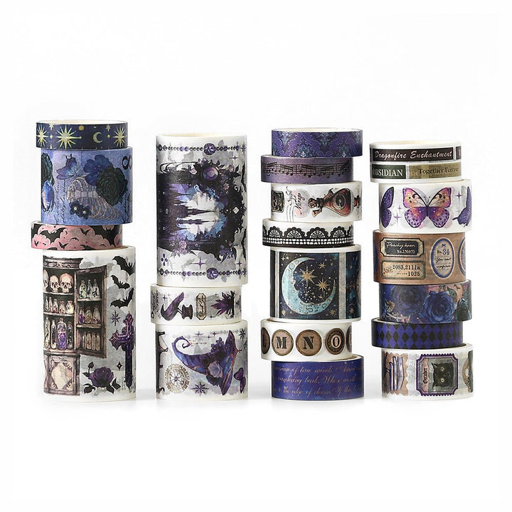 Gothic Tape Set Castle Letter ephemera style