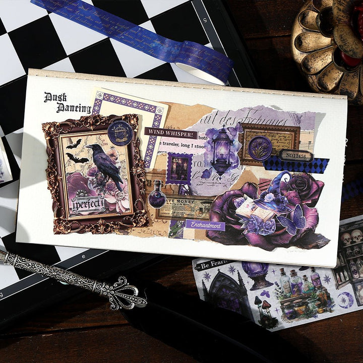 Gothic Tape Set Castle Letter mystic decoration