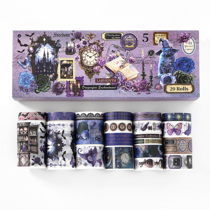 Gothic Tape Set Castle Letter aesthetic washi tape