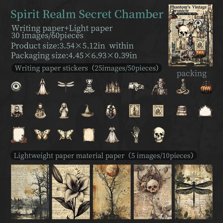 Halloween Kit Phantom's Vintage Chronicle Creepy Cute Stationery