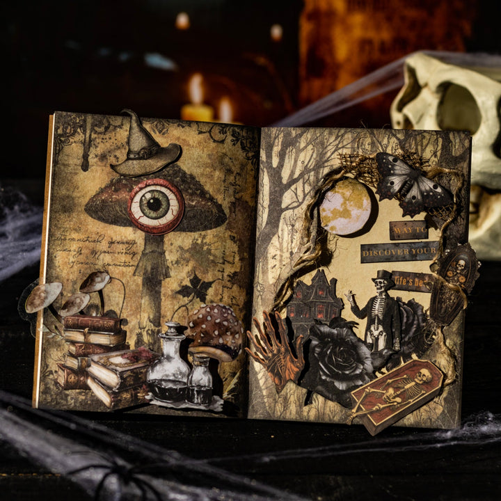 Halloween Kit Phantom's Vintage Chronicle Witchy Journal Paper