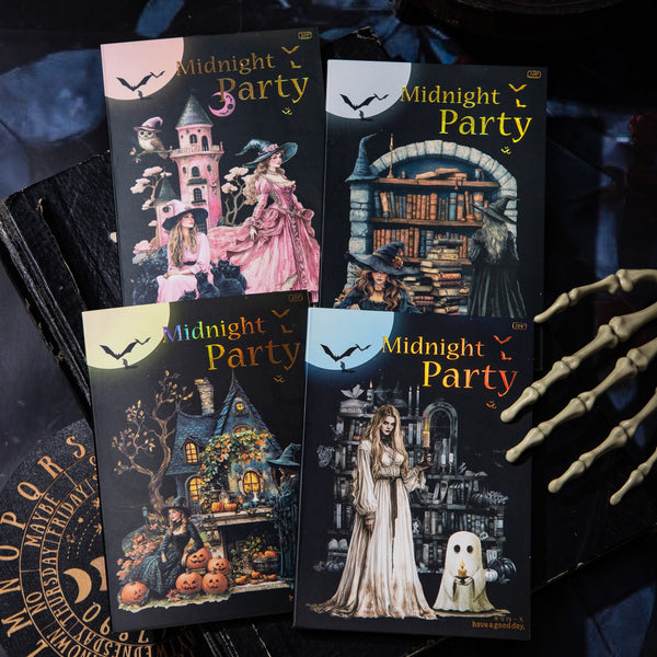 Midnight Party Halloween Sticker Books Gothic Style