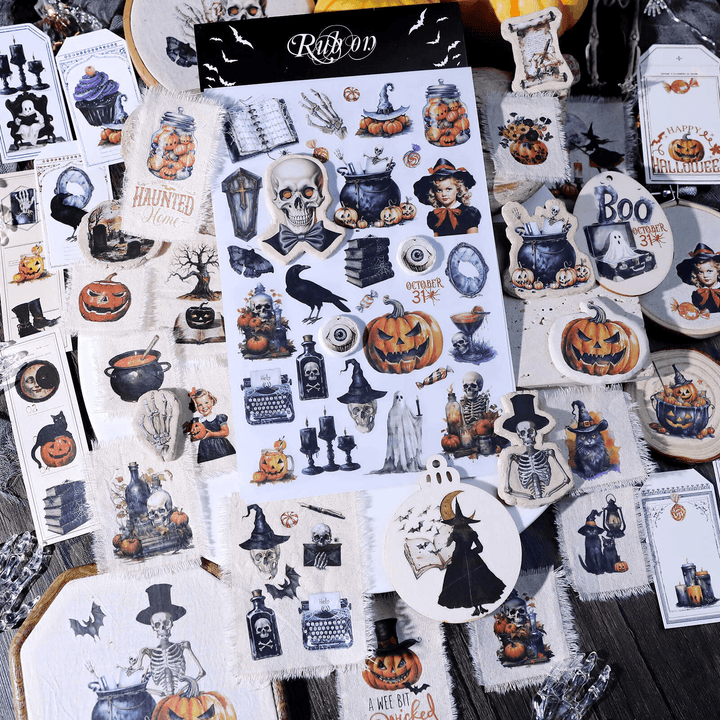 Happy Halloween Transfer Stickers Ghost Decoration Stickers