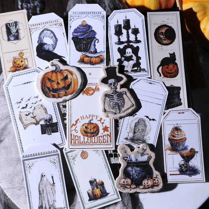Happy Halloween Transfer Stickers Spooky Fun Stickers Suitable for Diary