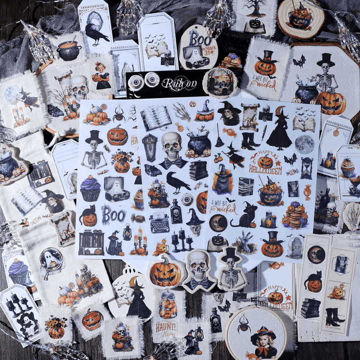 Happy Halloween Transfer Stickers Cute Halloween Decorations