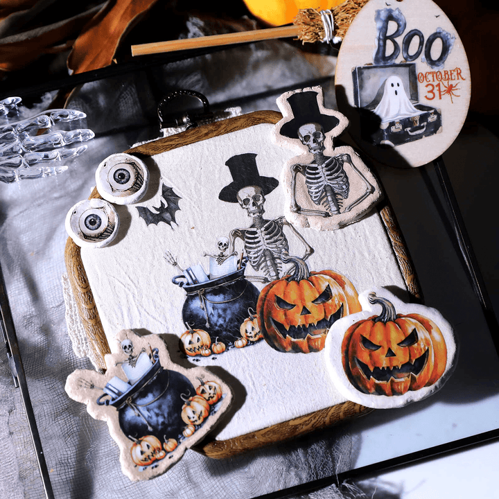 Happy Halloween Transfer Stickers Festive Halloween Fun Suitable for Journals