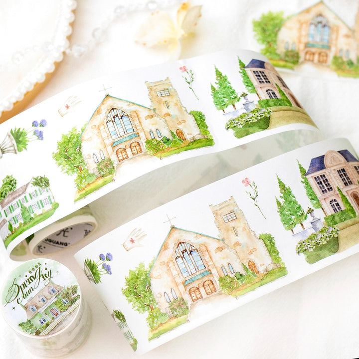House Washi Tape Slow Spring Houses Collage Material