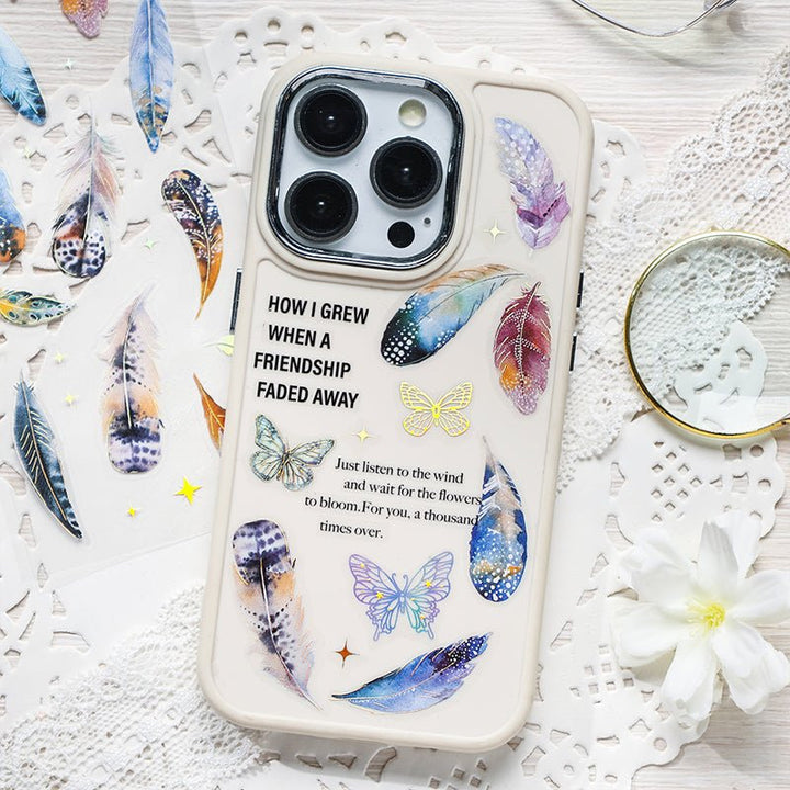 Inspiration Roaming Decorative PET Stickers Butterflies & Insects Hot Stamping