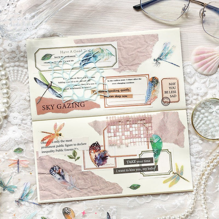 Inspiration Roaming PET Stickers Hot Stamping Decorative for Scrapbooking