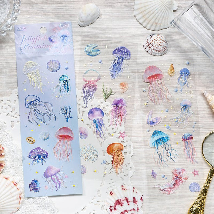 Inspiration Roaming Hot Stamping PET Stickers Decorative for Scrapbooking