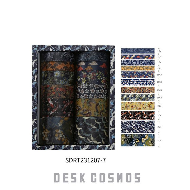History of Kyoto Tape Set Nature Art Washi Tapes for Journal Decorating