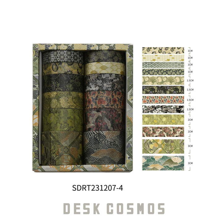 History of Kyoto Tape Set Vintage Washi Tapes for DIY Scrapbooking