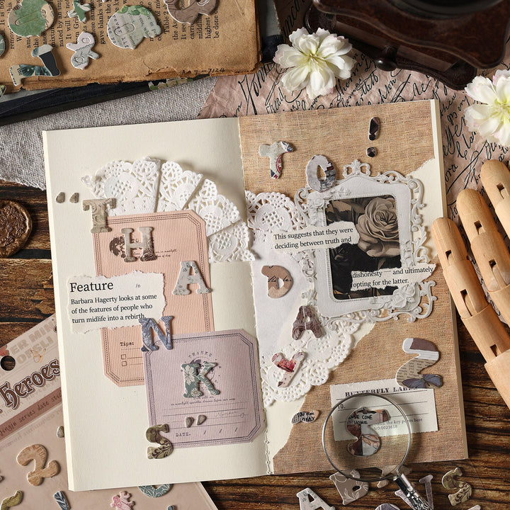 Flower Pavilion PET Stickers Ideal for Personalized Decor