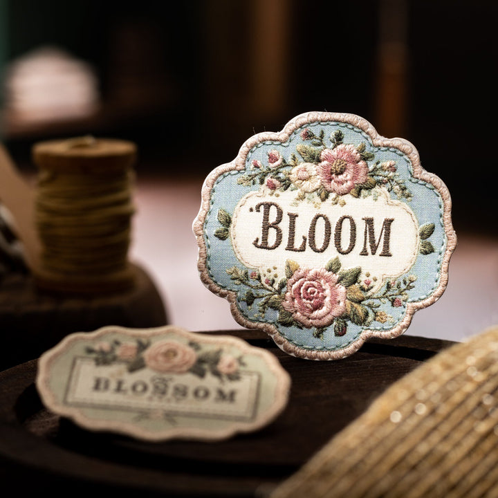 Flowers Embroider Cardstock Stickers Creative DIY