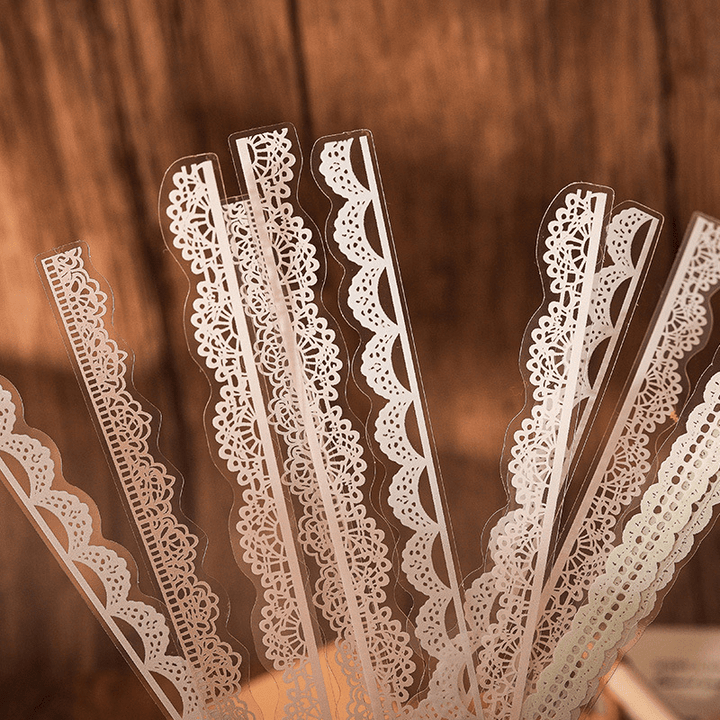 Flower Bud Dream Yarn Lace Stickers Perfect for Journal Decoration