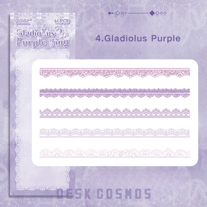 Flower Bud Dream Yarn Lace Stickers Fashion Lace Design for Artistic Projects