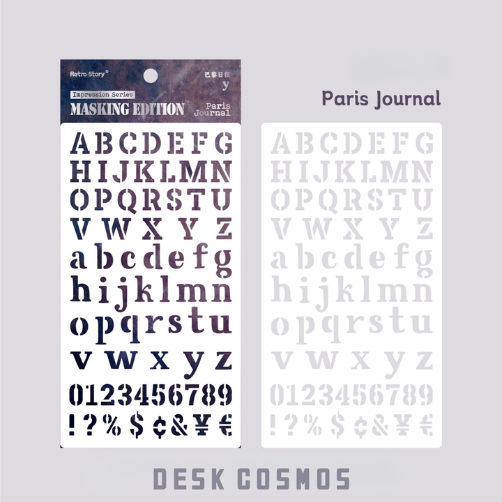 lmpression series floral stencil ideal for aesthetic notebook