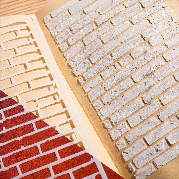 lmpression series texture stencil ideal for card making