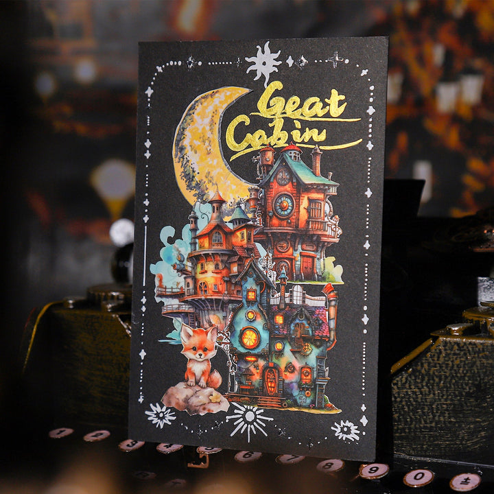 Magic Cabin Stickers The Cabin on the Gear Gothic Elegant Journal Materials