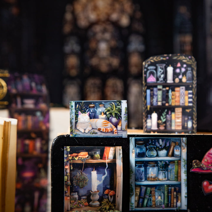 Magic PET Tape Magic Bookcase Witchcore Scrapbook Use