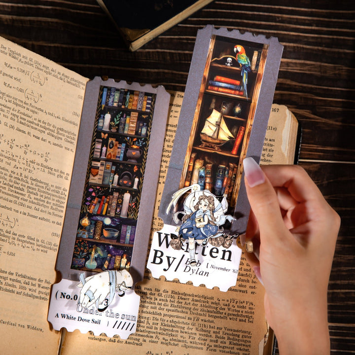 Magic PET Tape Magic Bookcase Reading Scene Design