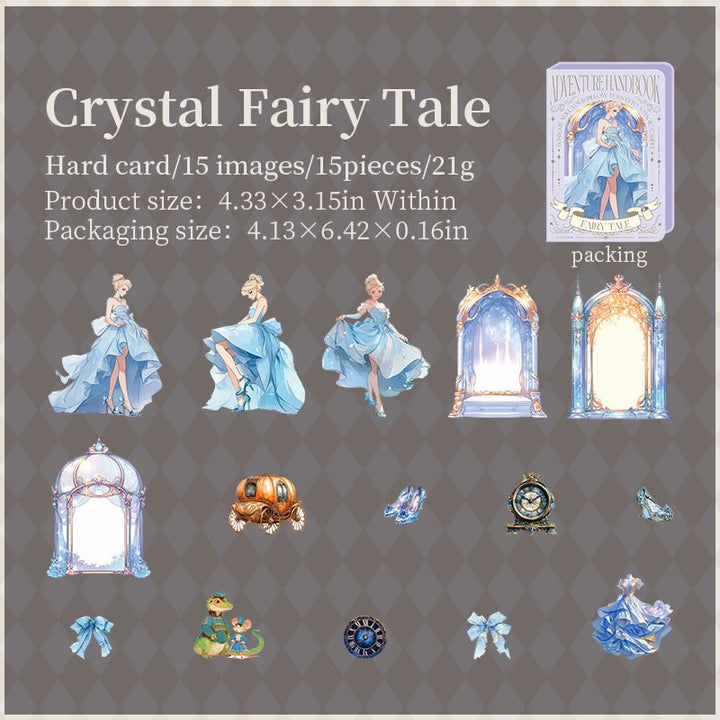 Fairy Tale Girl Series Cardstock Material for Creative Journaling