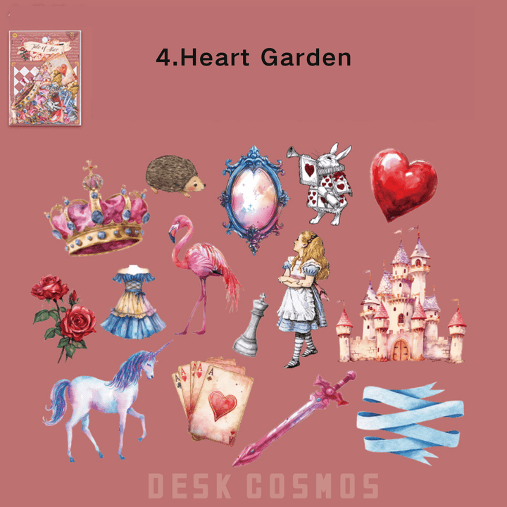 Alice Story Red Garden Retro Sticker