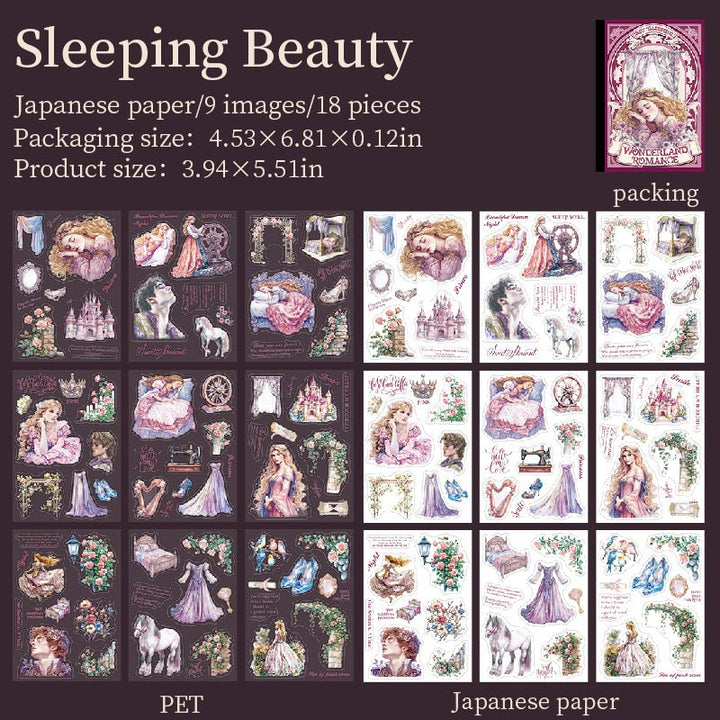 Fairy Tale Sequels Sticker Set for Personalizing Diaries