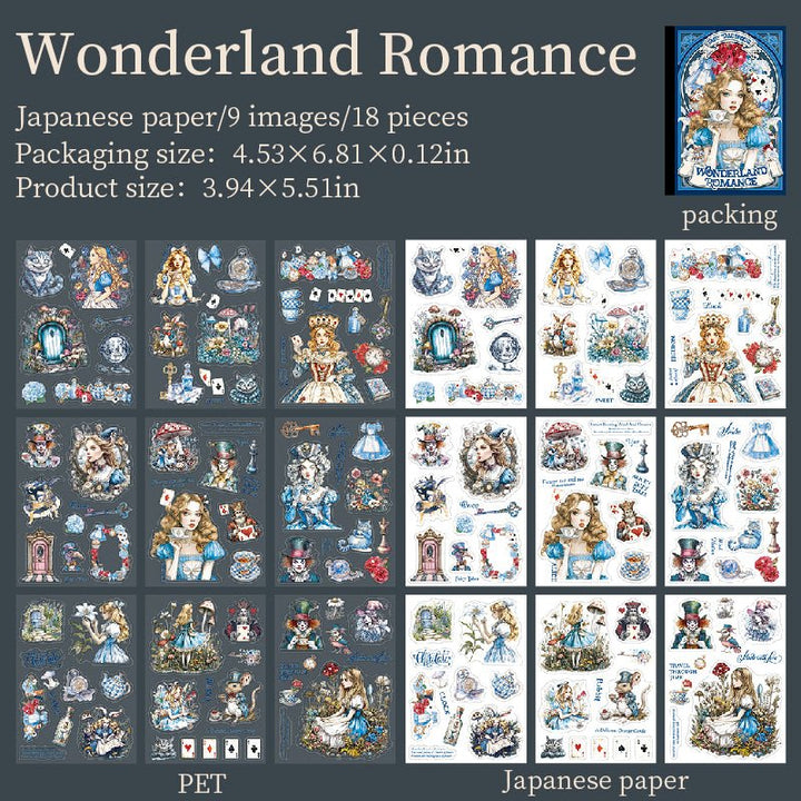 Fairy Tale Sequels PET Sticker Fantasy Characters for Journaling