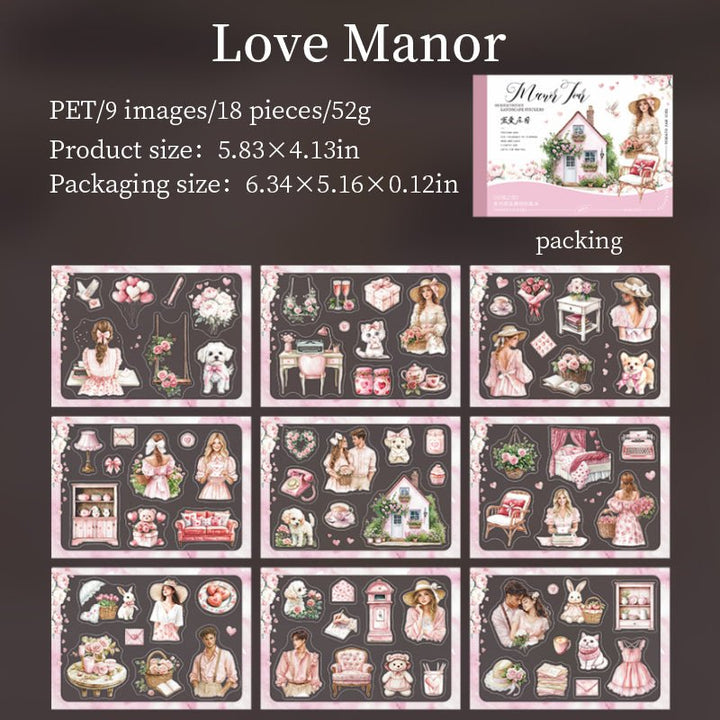 Manor Tour Love Manor Romance Inspired Decorative Stickers