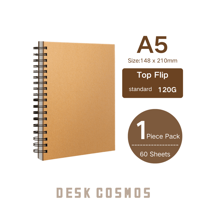 Minimalist Journal A5 60 Sheets 120G Side Flip Smooth Paper Writing